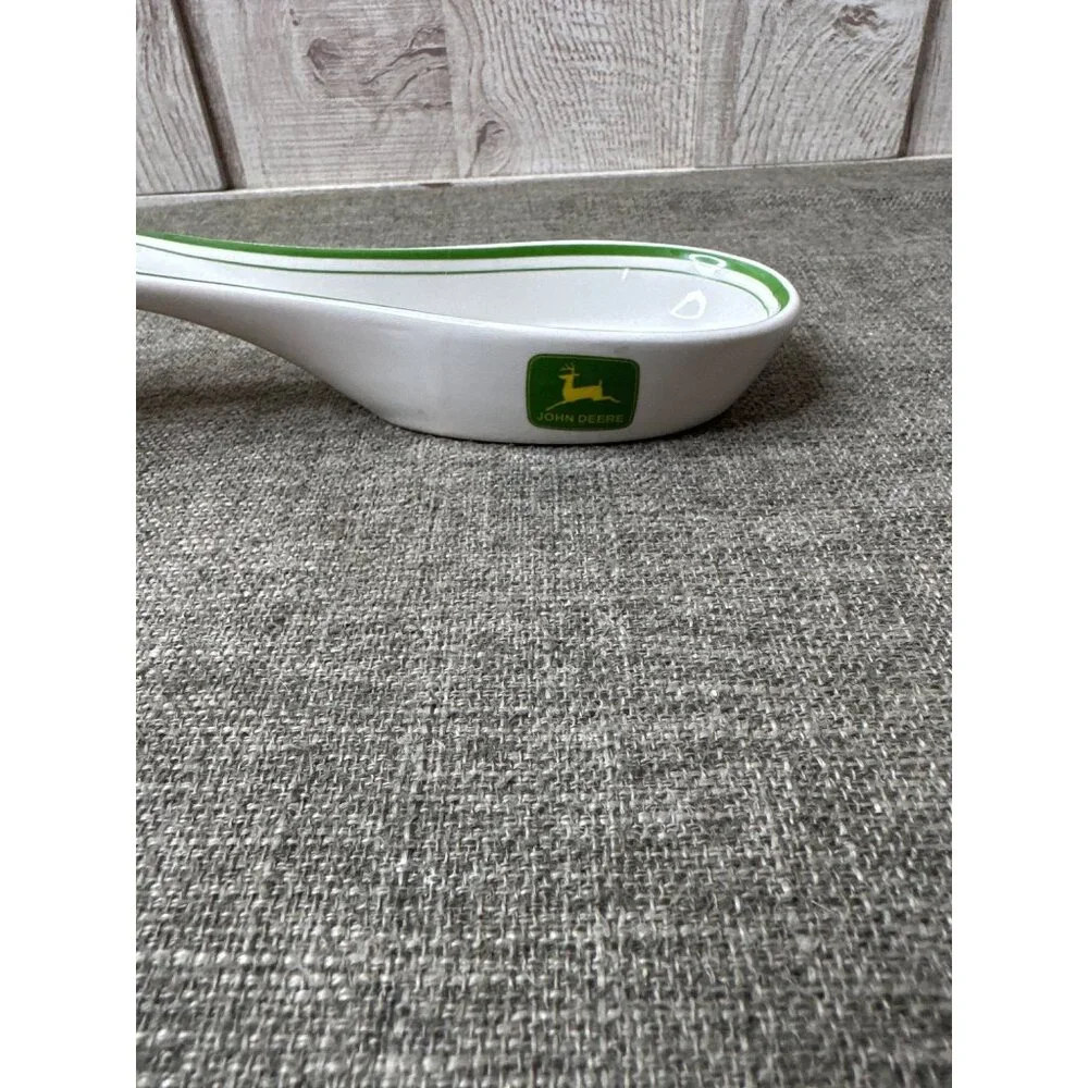 John Deere Gibson Porcelain Spoon Rest Tractor Design Nothing Runs Like A Deere